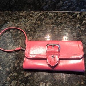 Nordstrom wristlet all leather
